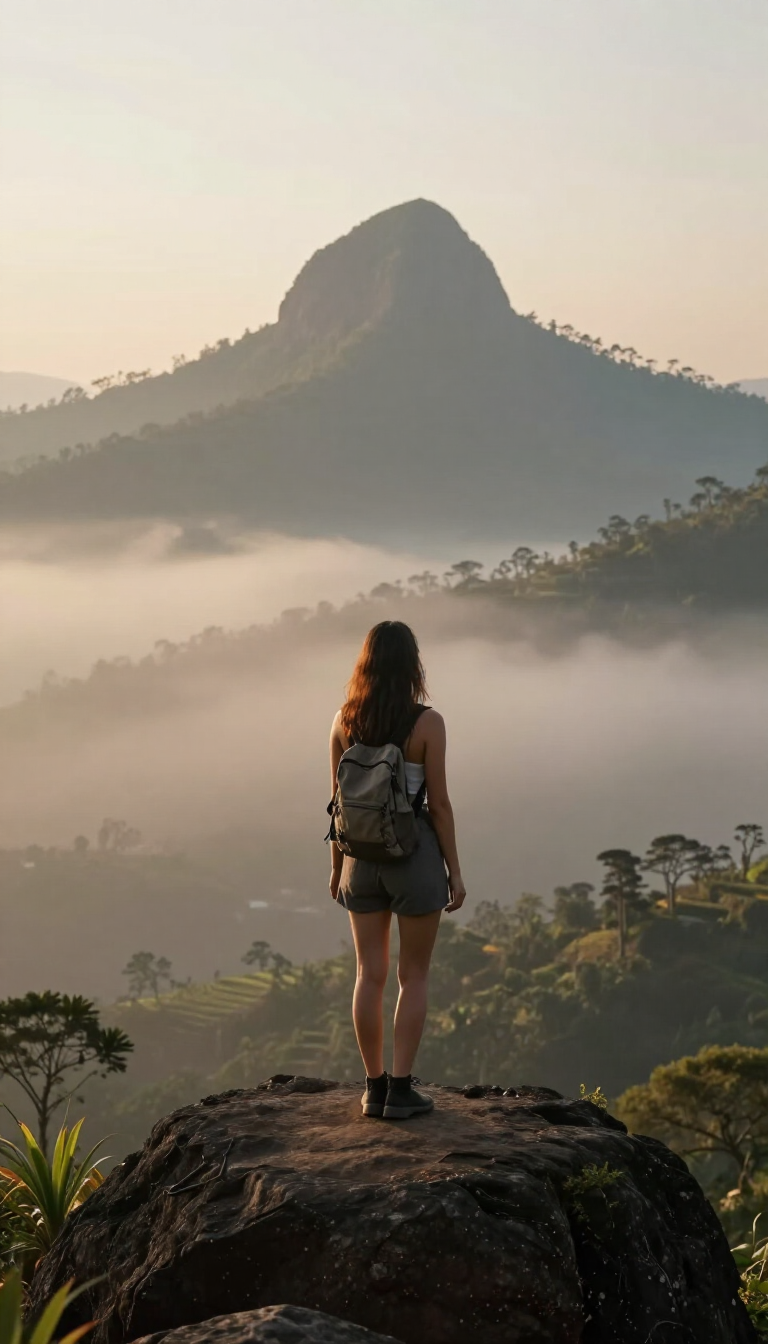 Solo-traveler-enjoying-panoramic-mountain-views-in-Ella-Sri-Lanka