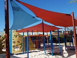Installing Commercial Shade Sails — Perth, WA — Domain Force Shade Sails