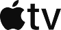 Apple TV logo on a black background