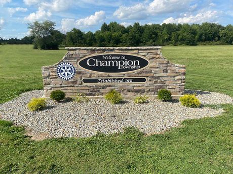 Champion Township Welcome Sign