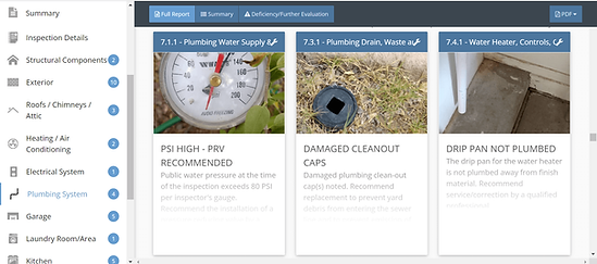 A screenshot of a website showing a clock and a picture of a hole in the ground.