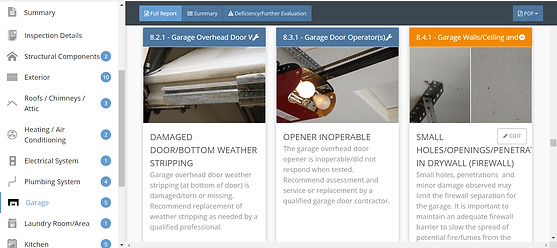 A screenshot of a website showing a garage door opener.