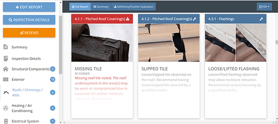 A screenshot of a website with a few images on it.
