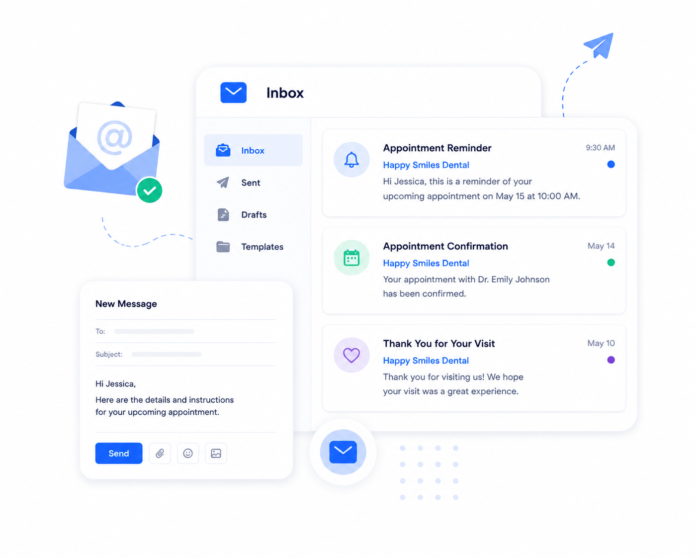 Email communication with SimpleChime