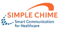SimpleChime Simple Chime logo with orange and blue text, “Smart Communication for Healthcare” tagline