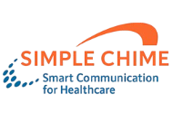 Simple Chime logo with blue and orange text and the tagline “Smart Communication for Healthcare”