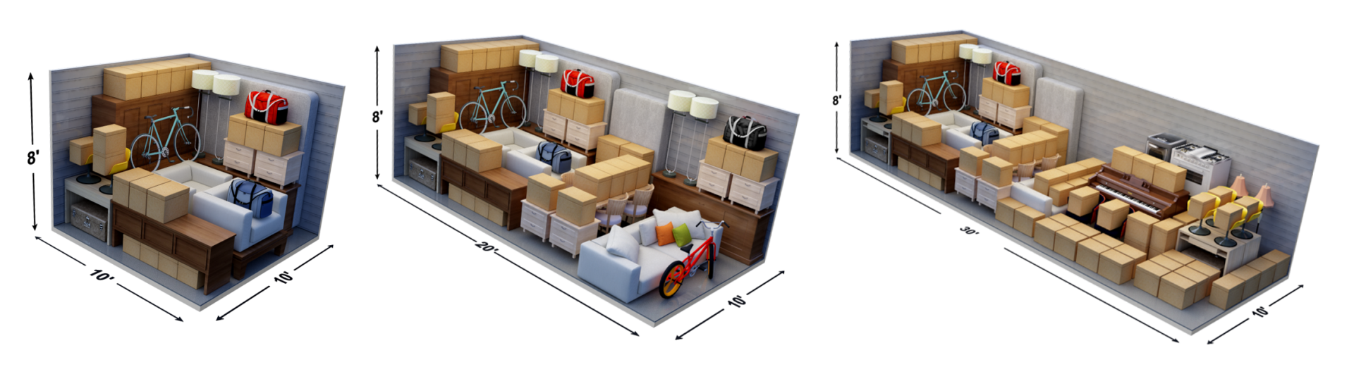 Storage Units Size and Pricing