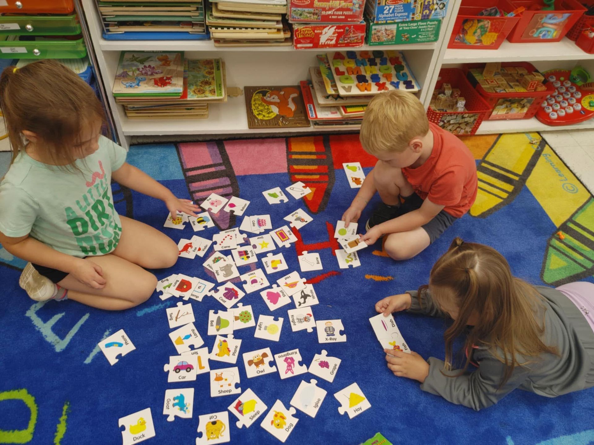 children learing in class at St Rose of Lima Catholic School