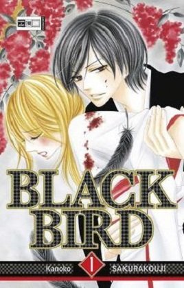 Auf dem Cover eines Buches mit dem Titel „Black Bird“ stehen ein Mann und eine Frau nebeneinander.