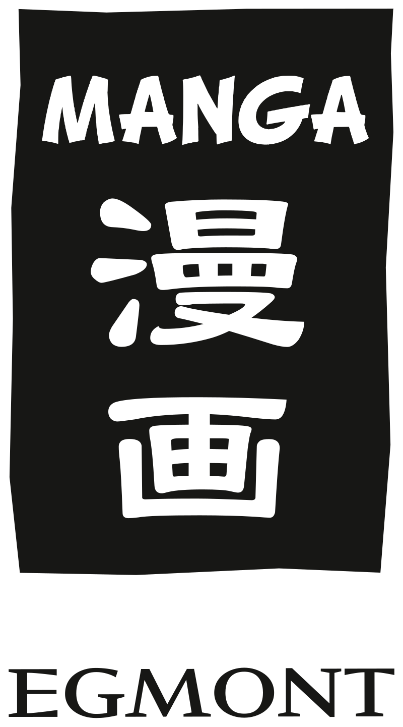 Ein schwarz-weißes Logo für Manga Egmont