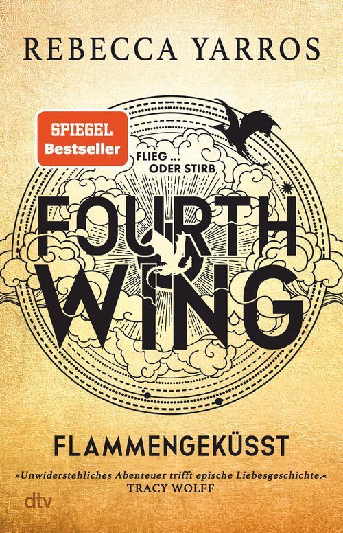 Ein Buch mit dem Titel „Fourth Wing“ von Rebecca Yarros