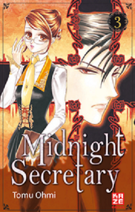Auf dem Cover von Midnight Secretary stehen ein Mann und eine Frau nebeneinander.