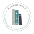 Das Logo von „Der Bücher-Pranger“ zeigt drei übereinander gestapelte Bücher.