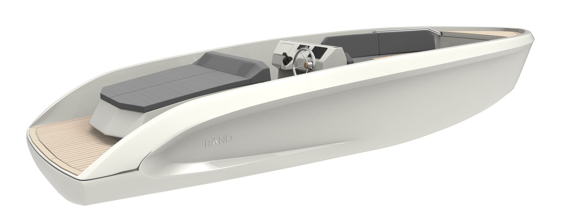 A white boat with a blue canopy is floating in the air. A white boat with a blue canopy is floating in the air.