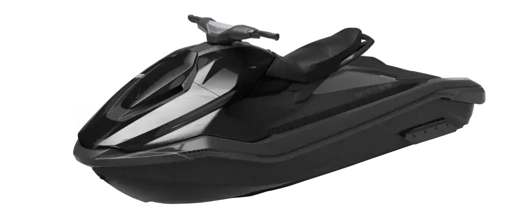 A white boat with a blue canopy is floating in the air. A white boat with a blue canopy is floating in the air.