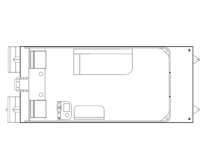 layout of floor plan #8 for paddle king solar powered boat