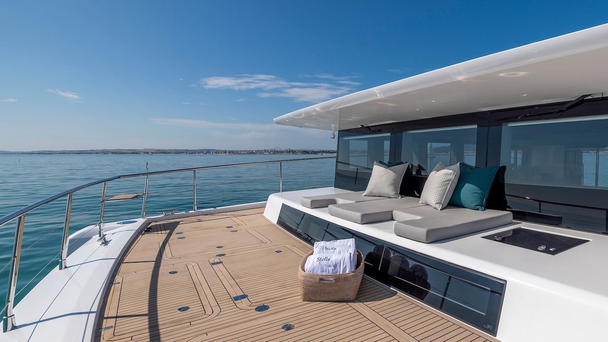 Front master version on Stella SY62 electric solar yacht