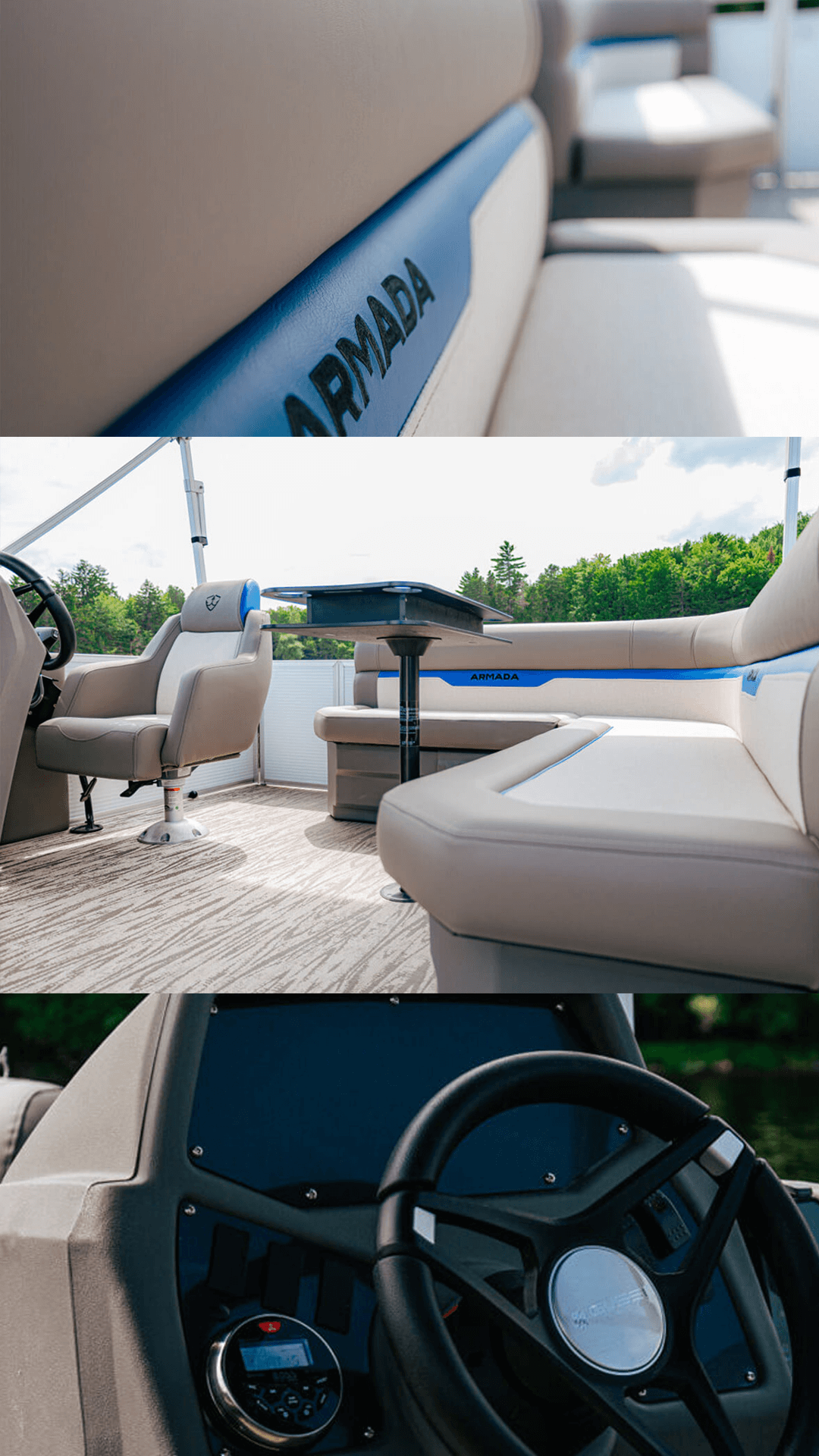 Vision Marine Technologies V17 interior collage