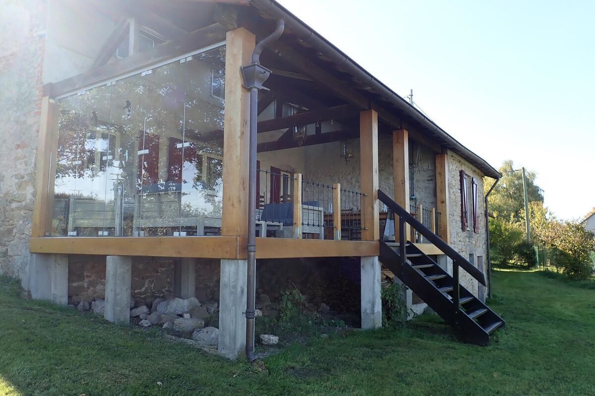 Veranda woonboerderij te koop Auvergne