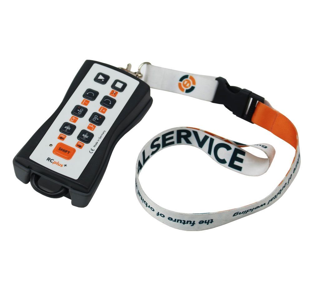 A remote control with a lanyard that says all service