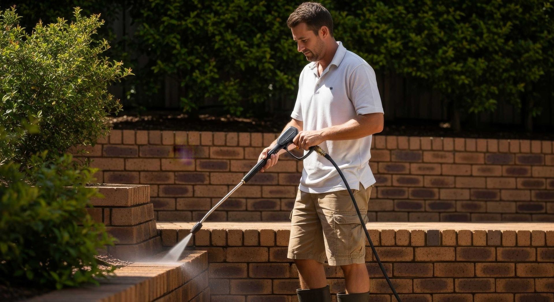 Brick And Concrete Surfaces Renewed With Professional Pressure Washing Ipswich