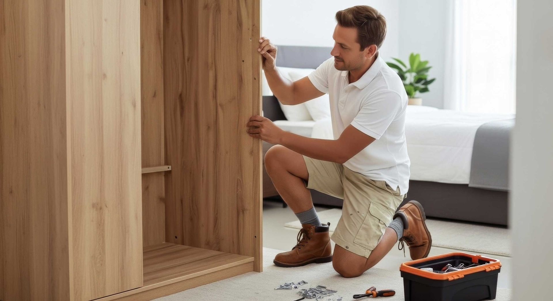 Handyman Performing Flat Pack Assembly in Augustine Heights