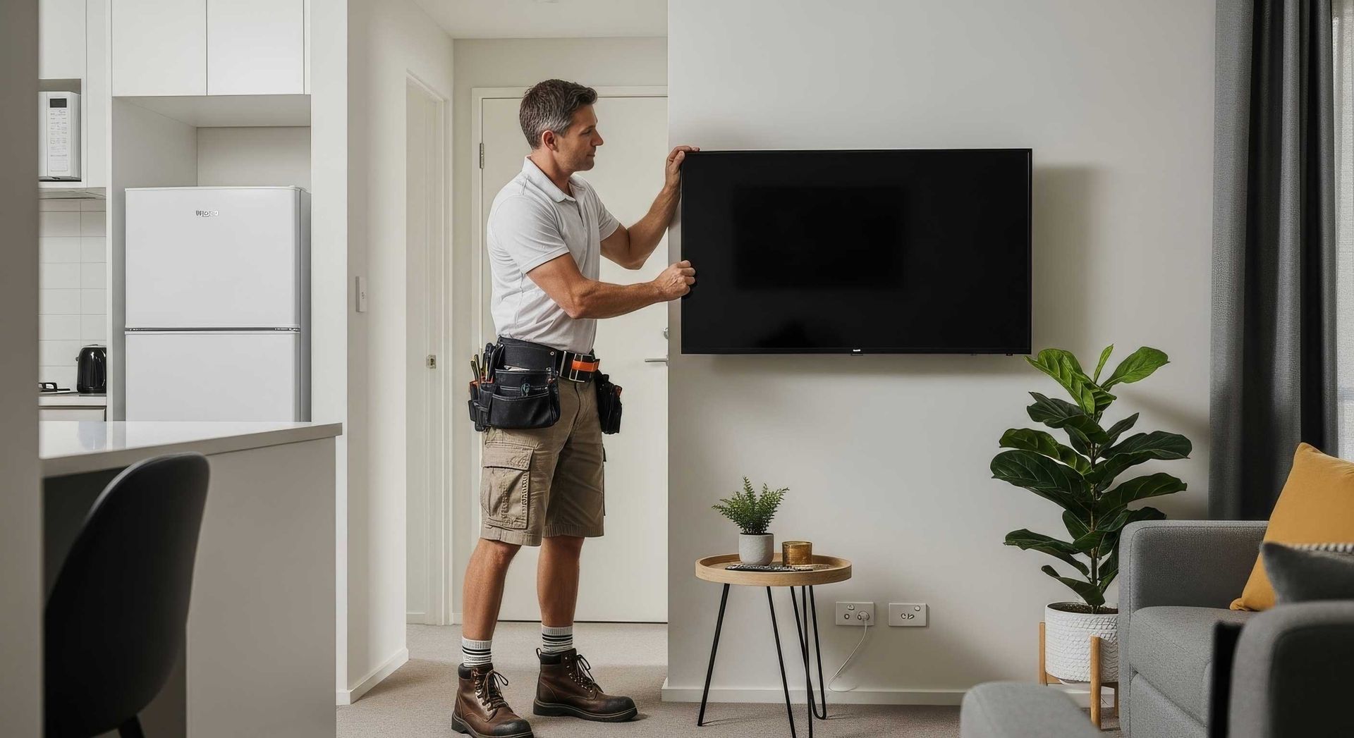 Expert Handyman Providing Secure TV Installation in Goodna