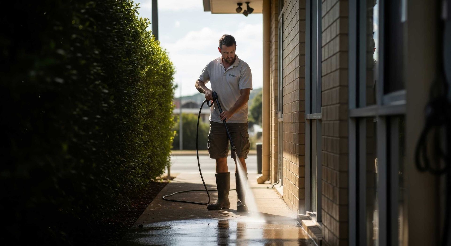 Roof And Gutter Areas Cleaned Using Controlled Pressure Washing Ipswich