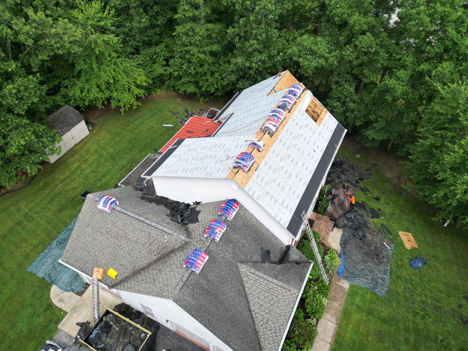 Residential asphalt roof replacement in Silver Spring, MD