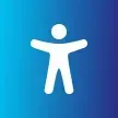 Accessibility symbol showing person with arms out