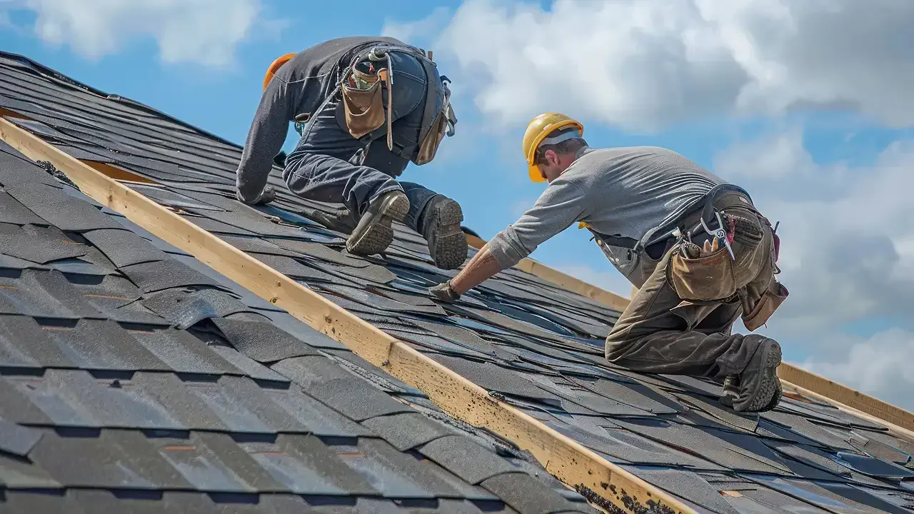 Residential roof replacement by Vanguard General Contracting in Maryland