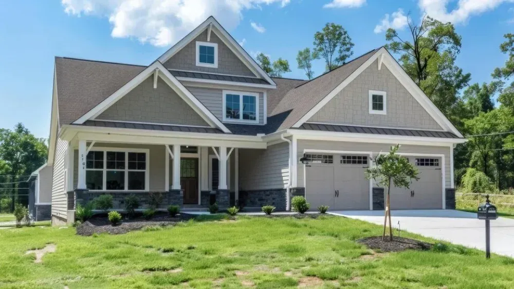 Asphalt shingle roof installation on suburban two-story home in Maryland