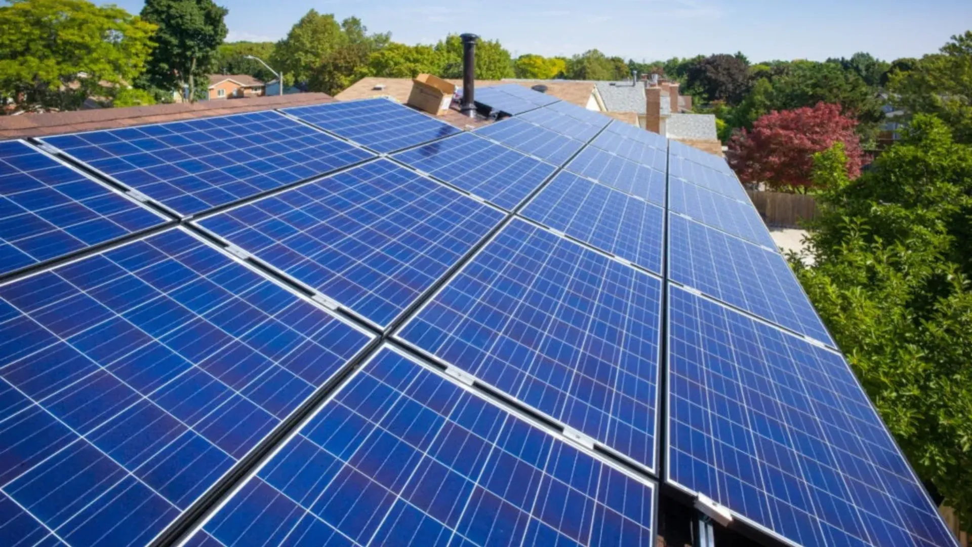 Residential solar panel installation in Maryland