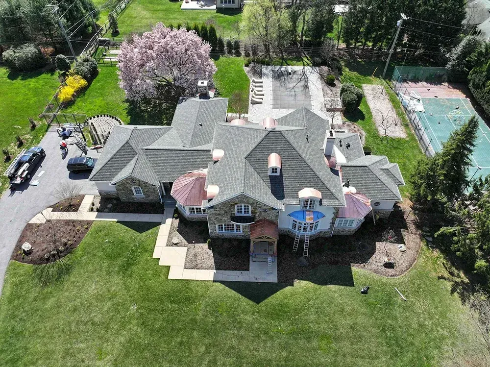 Completed residential roof installation serving Baltimore City, Maryland