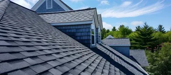 Asphalt shingle roofing installation on a residential home  in Maryland
