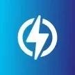 Energy icon with bolt inside circle