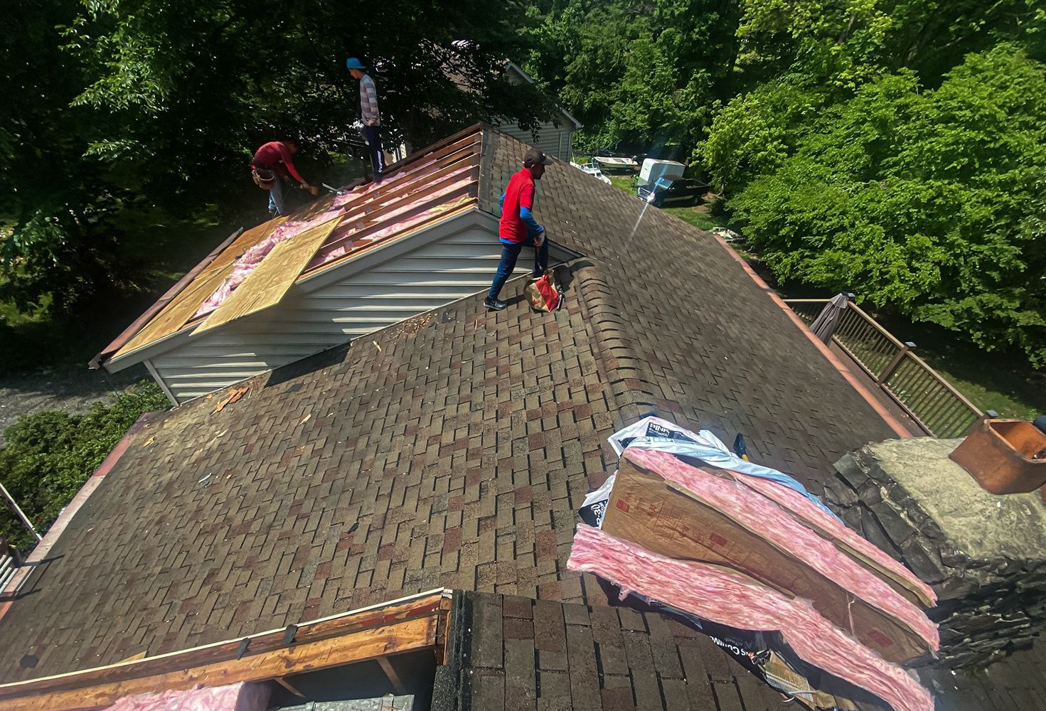 Residential roof repair in Potomac, MD
