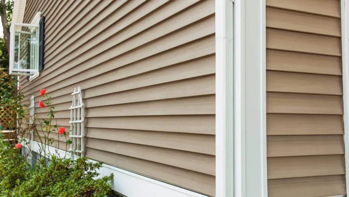 Completed residential siding installation serving Harford County, Maryland