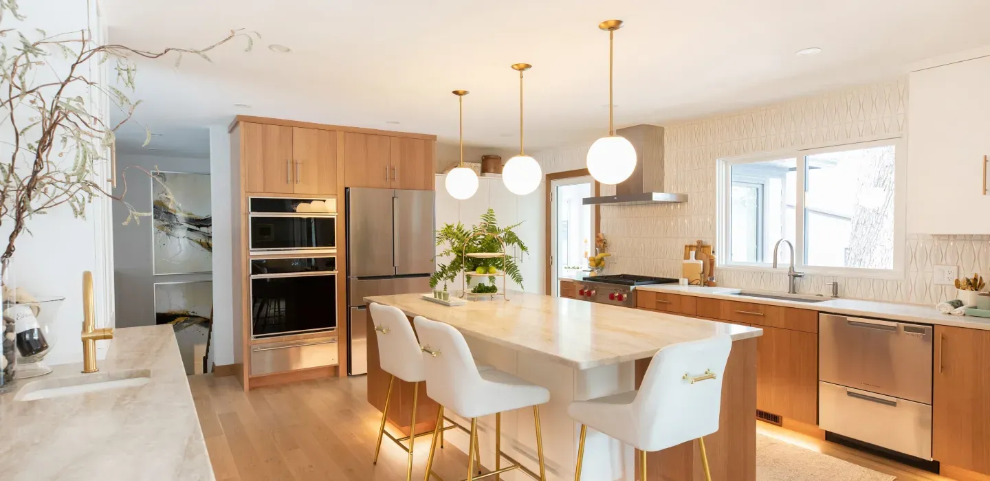 Cooking food in an ordinary kitchen before remodeling