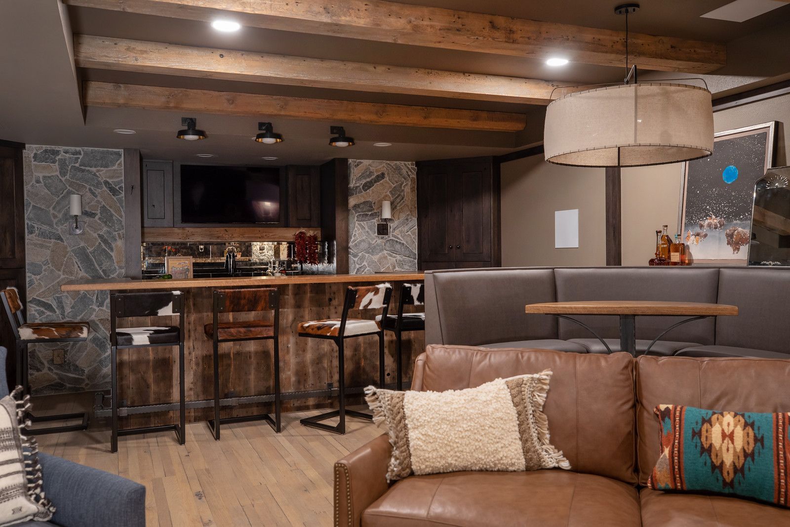 Award-winning basement remodel in Madison, WI by Bella Domicile