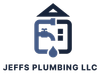Jeffs Plumbing LLC logo with blue faucet and water drop icon