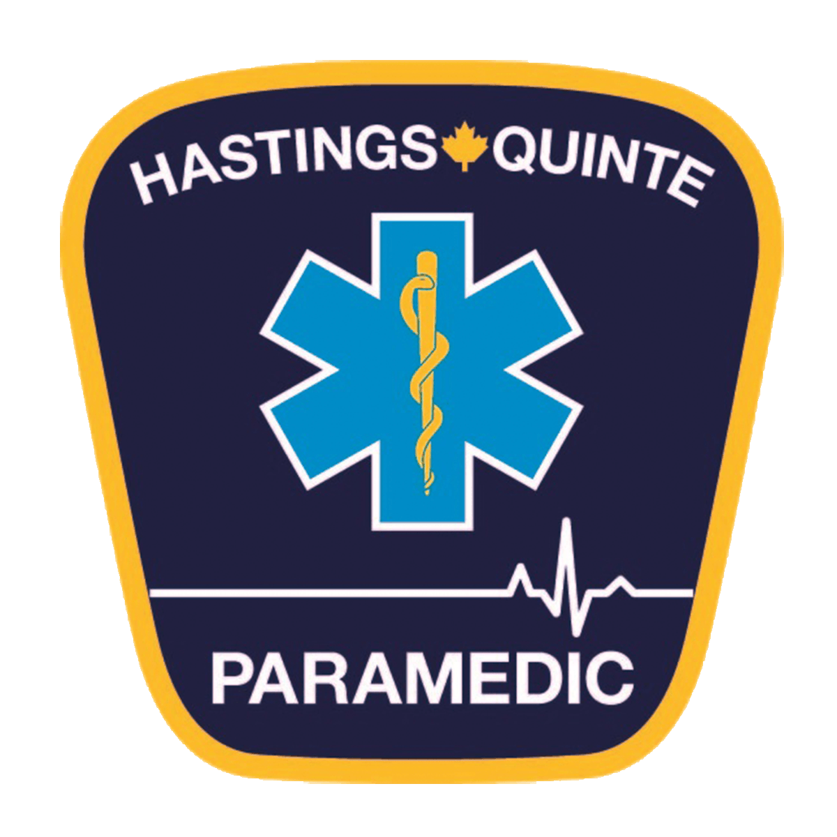 A patch that says hastings quinte paramedic on it