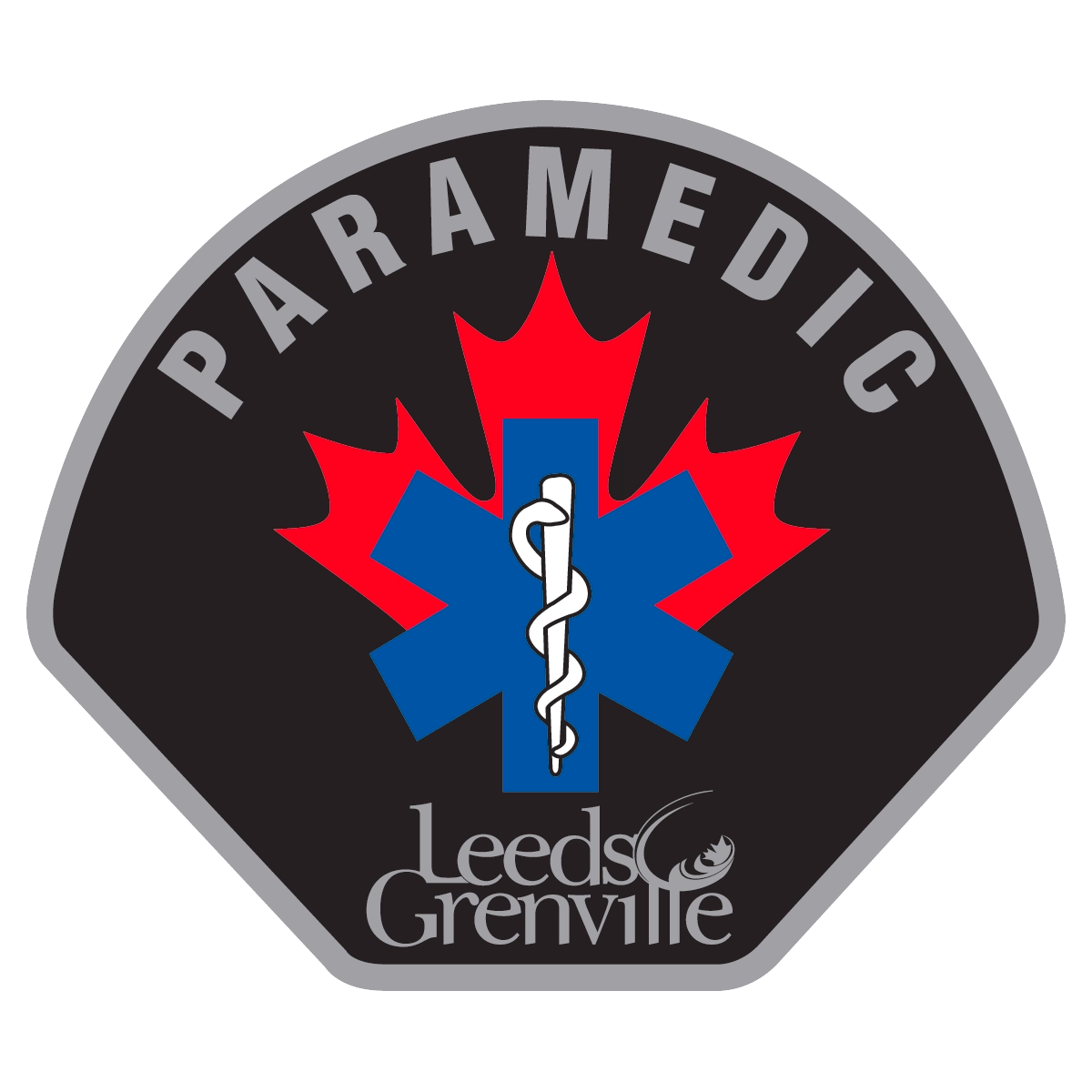 A patch that says paramedic leeds grenville