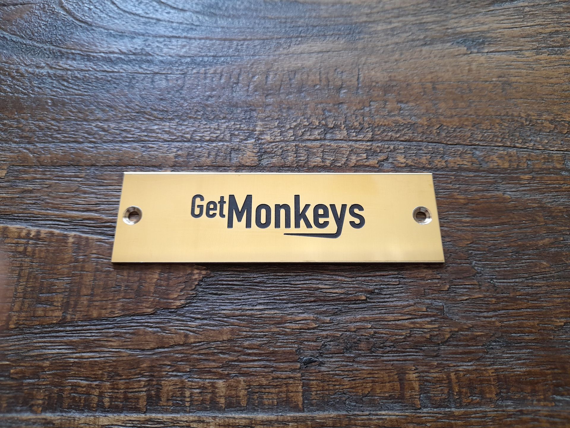 gegraveerd messing bord