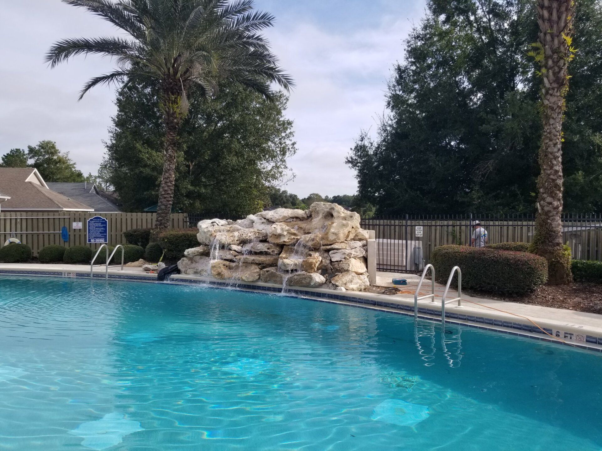 Pool With Mini Fountain — Gainesville, FL — Southern Escapes LLC