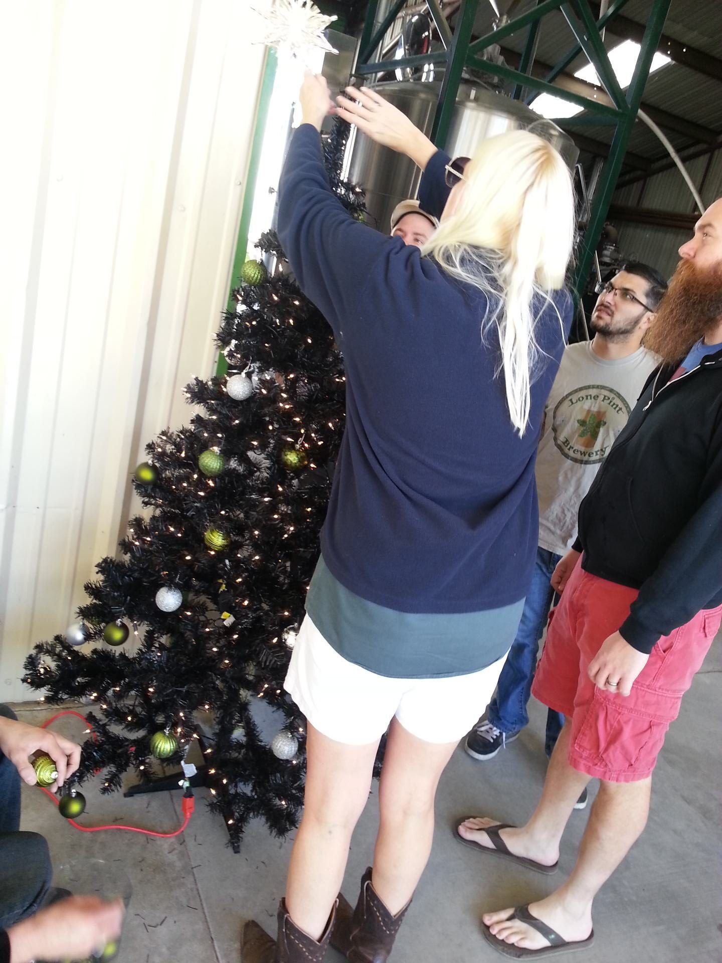 Decorating Christmas Tree- Magnolia, TX