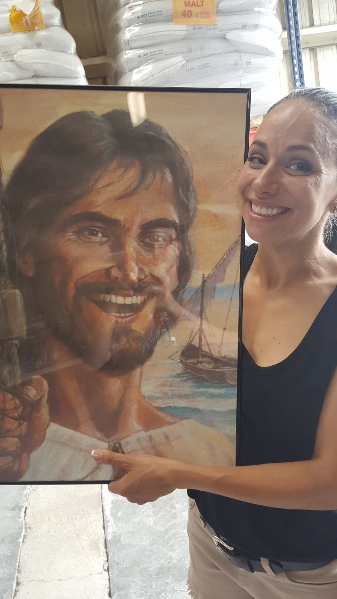 Woman Holding a Picture