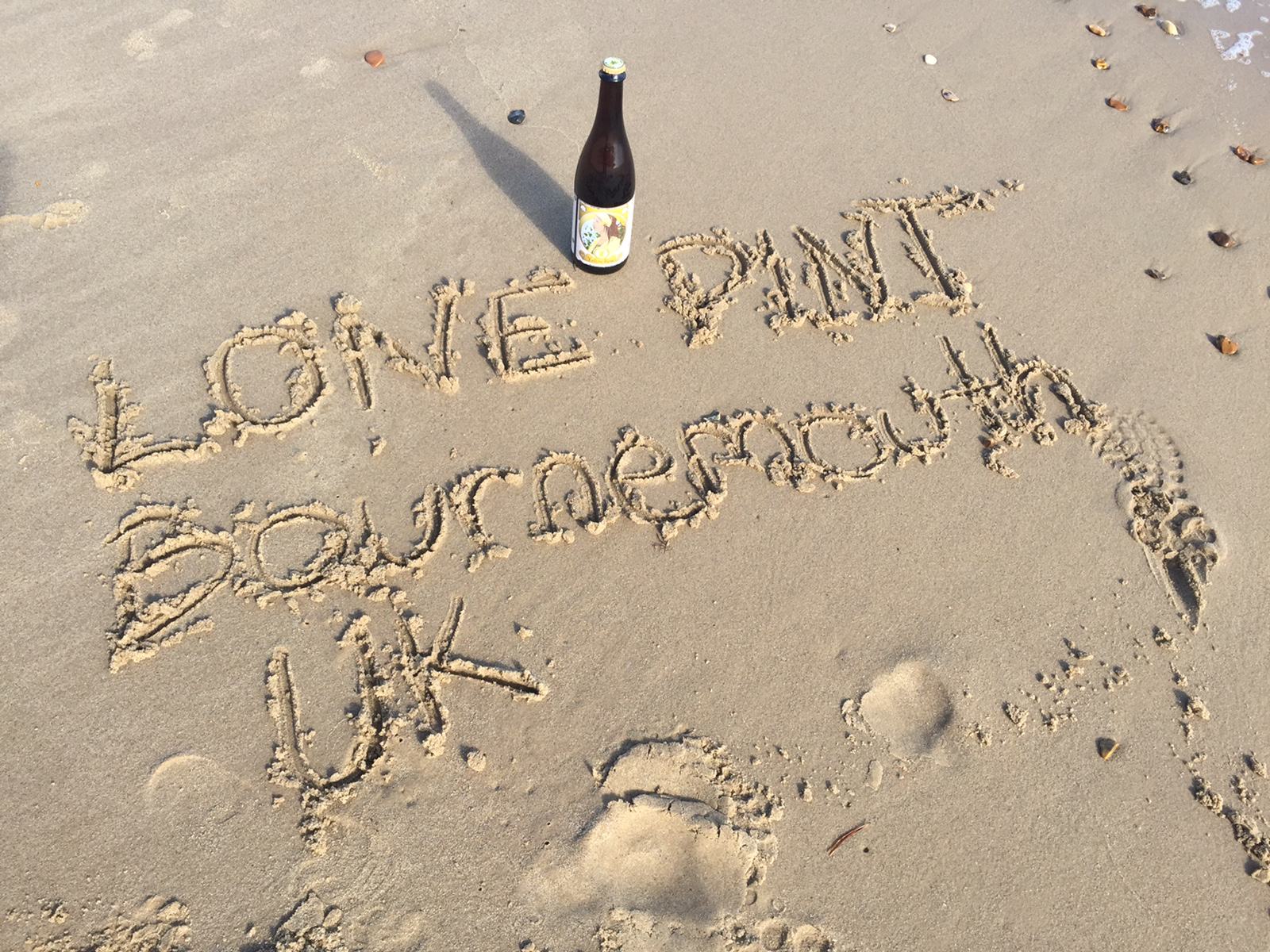 writing in sand
