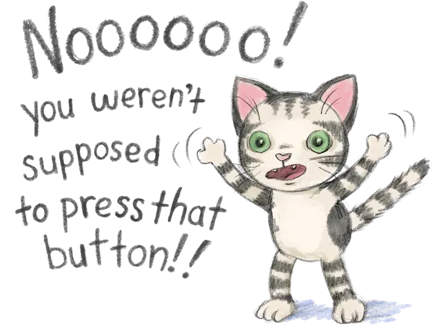A shocked kitten with green eyes yells