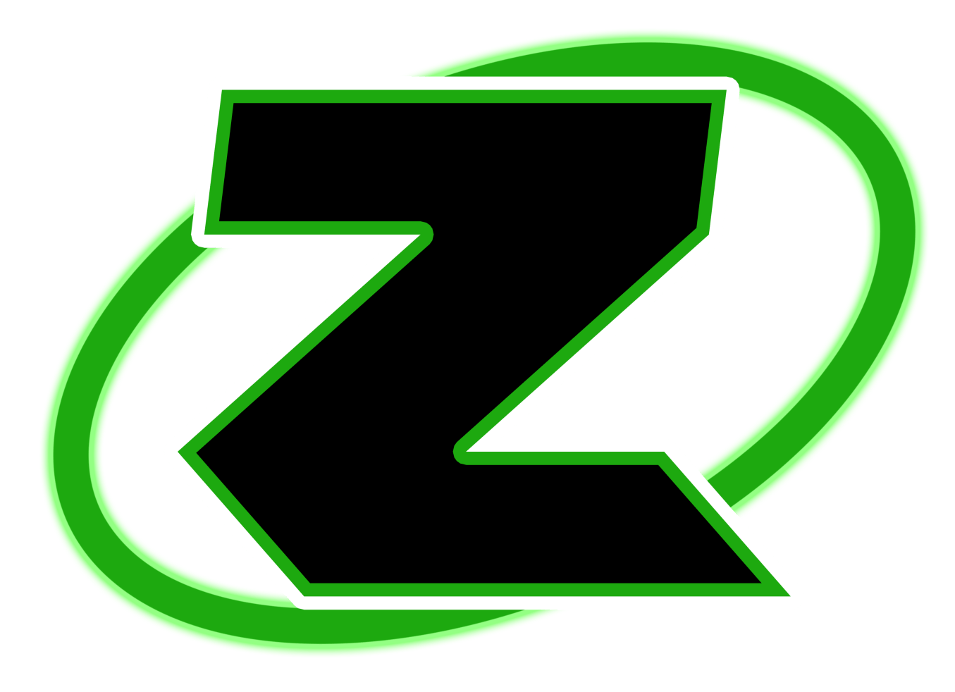 Black stylized letter 